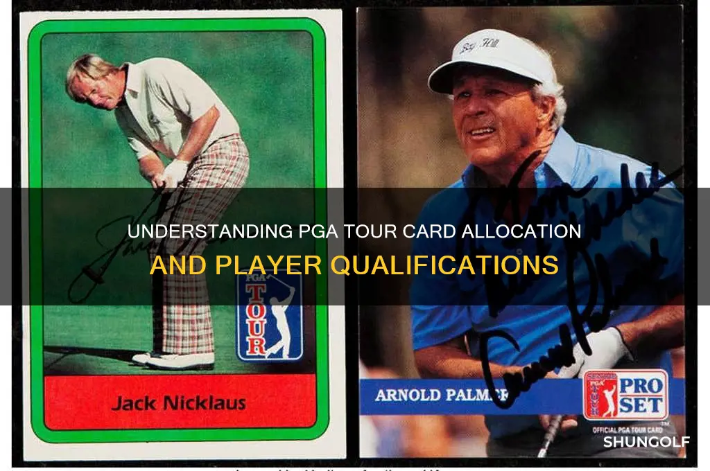 how many players golf pga tour cards