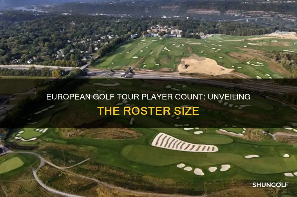 how many players on european golf tour