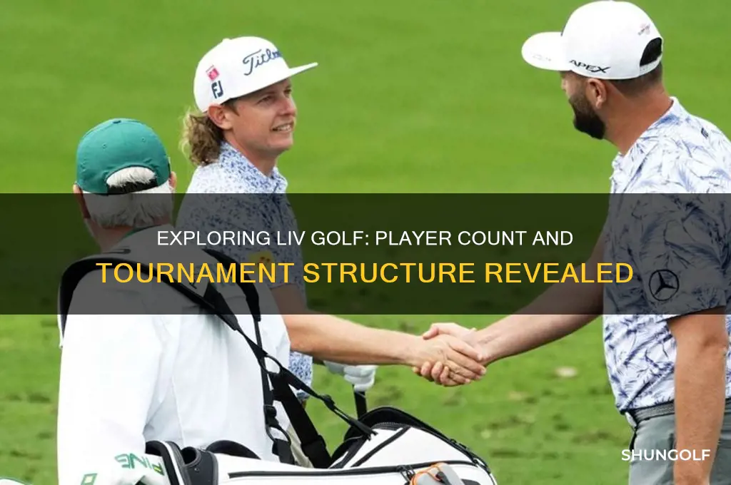 how many players play in liv golf tournament