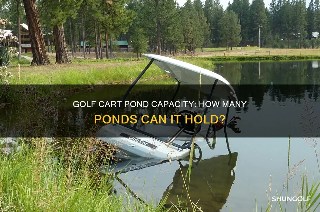 how many ponds can a golf cart hold