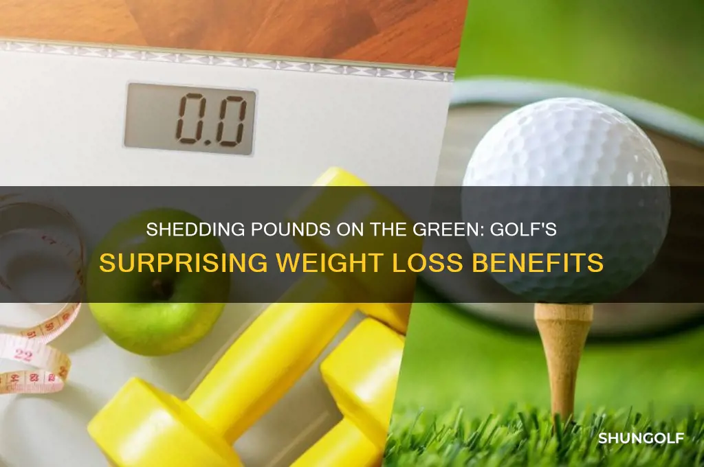 how many pounds can you lose playing golf