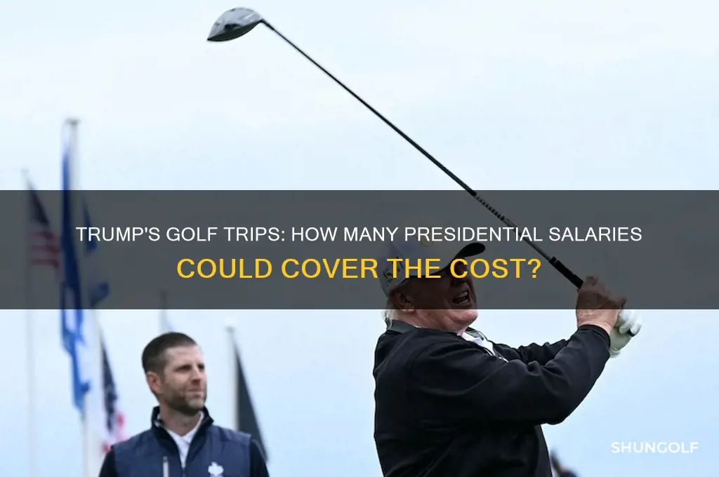 how many presidential salary to pay for trump