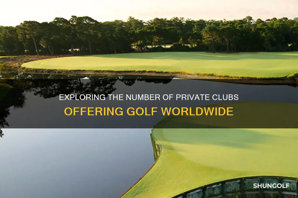 how many private clubs offer golf