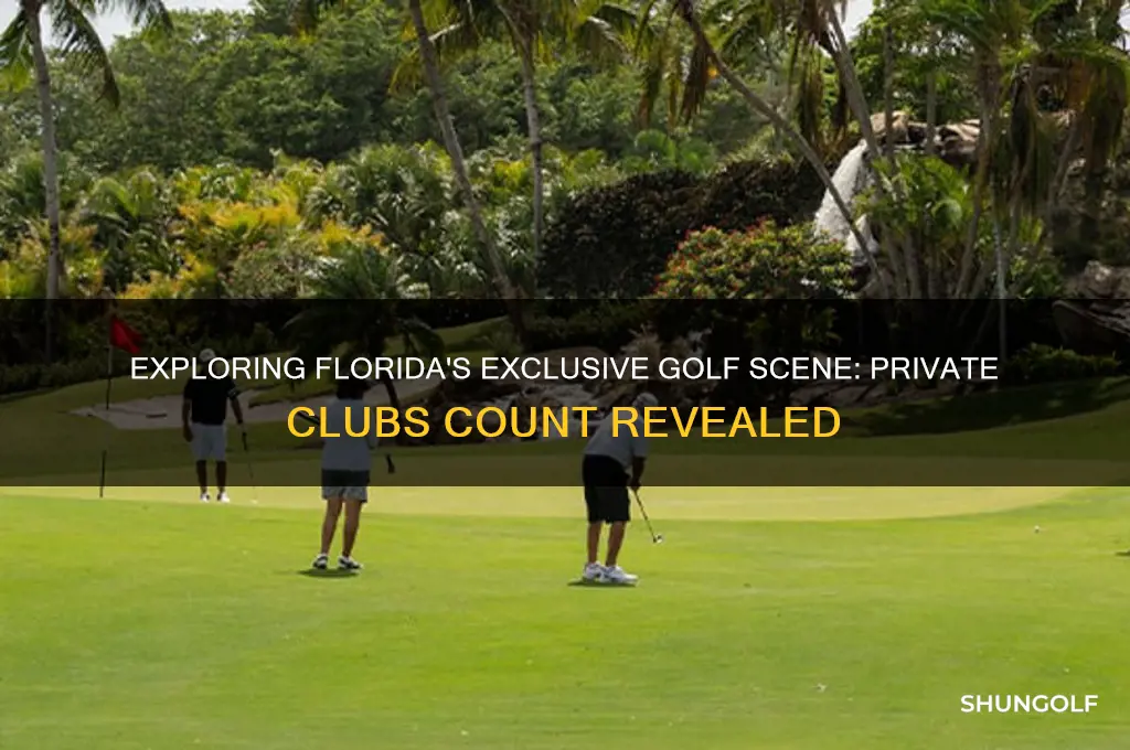 how many private golf clubs in florida
