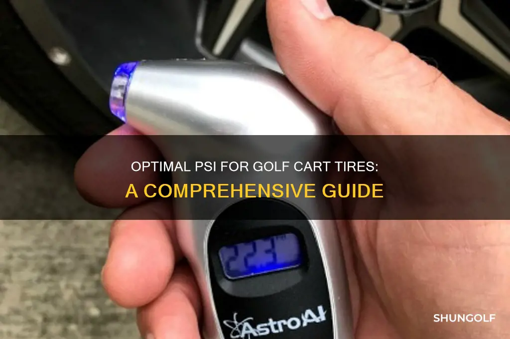 how many psi in golf cart tires