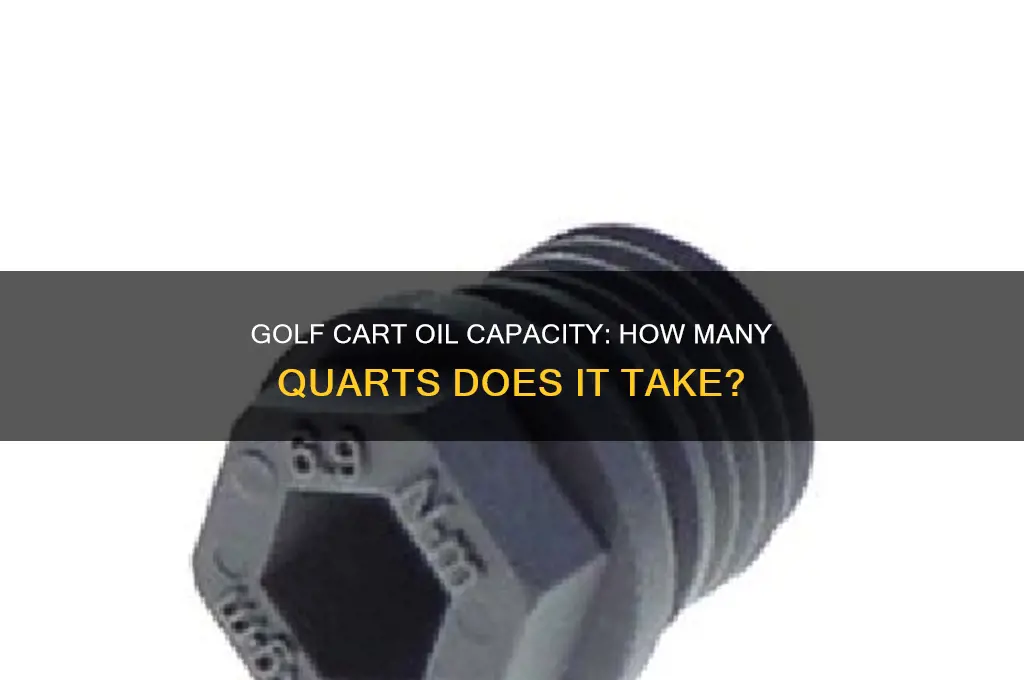 how many quarts of oil does a golf cart take