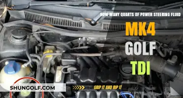 Power Steering Fluid Capacity for MK4 Golf TDI: Quarts Guide