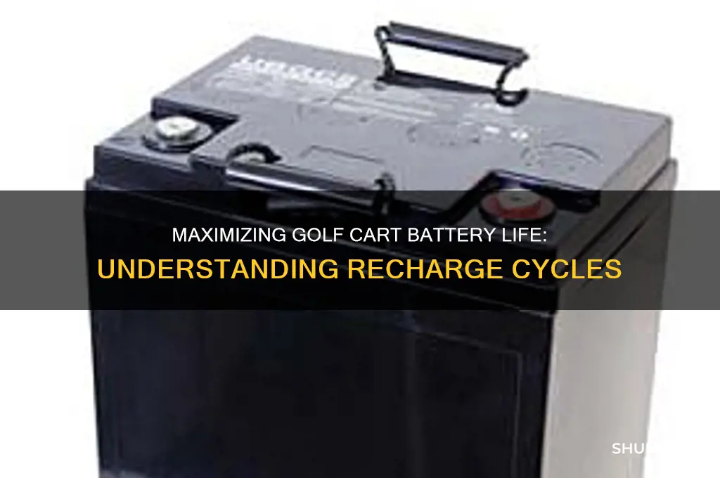 how many recharges for golf cart batteries
