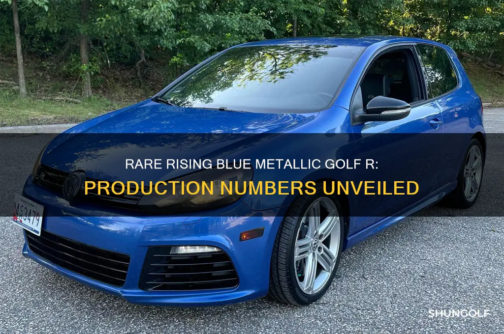 how many rising blue metallic 13 golf r were made