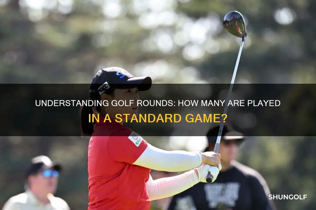 how many rounds are played in golf