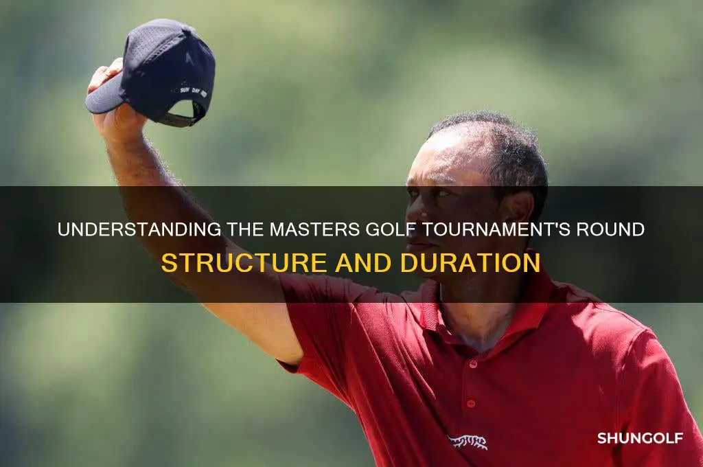 how many rounds are played in the masters golf tournament