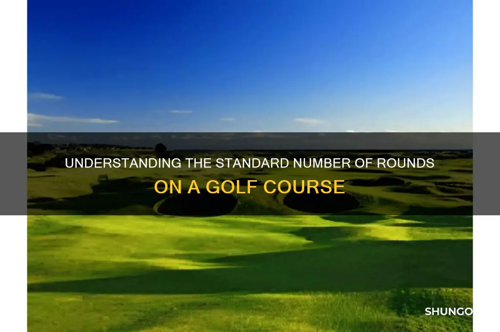 how many rounds does a typical golf couse do