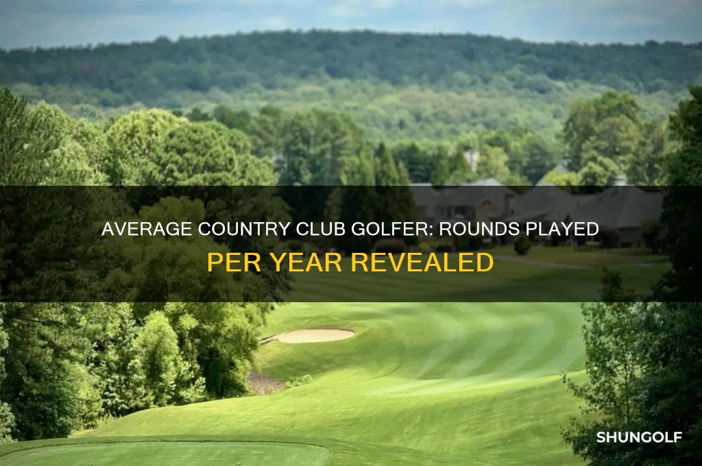 how many rounds does the average counry club golfer play