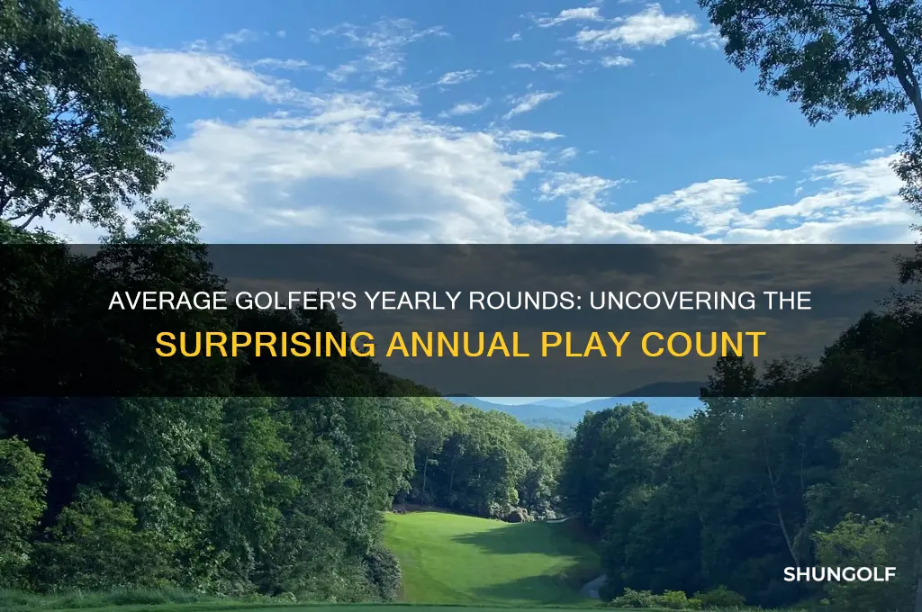 how many rounds does the average golfer play per year