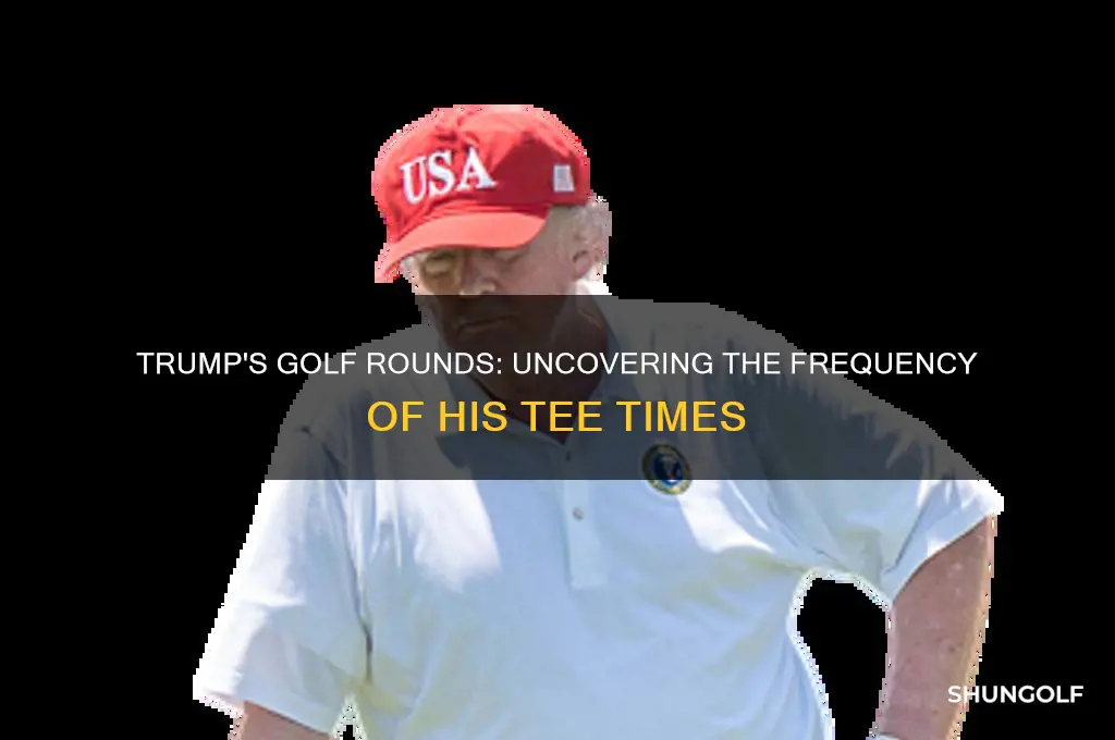 how many rounds golf trump