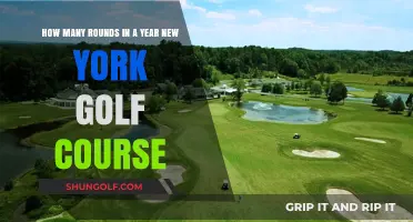 Exploring the Golfing Seasons: New York Courses' Annual Round Count