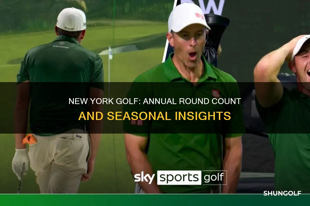 how many rounds in a year new york golf
