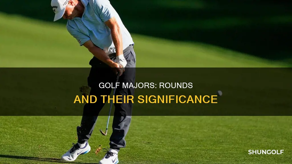 how many rounds in golf majors