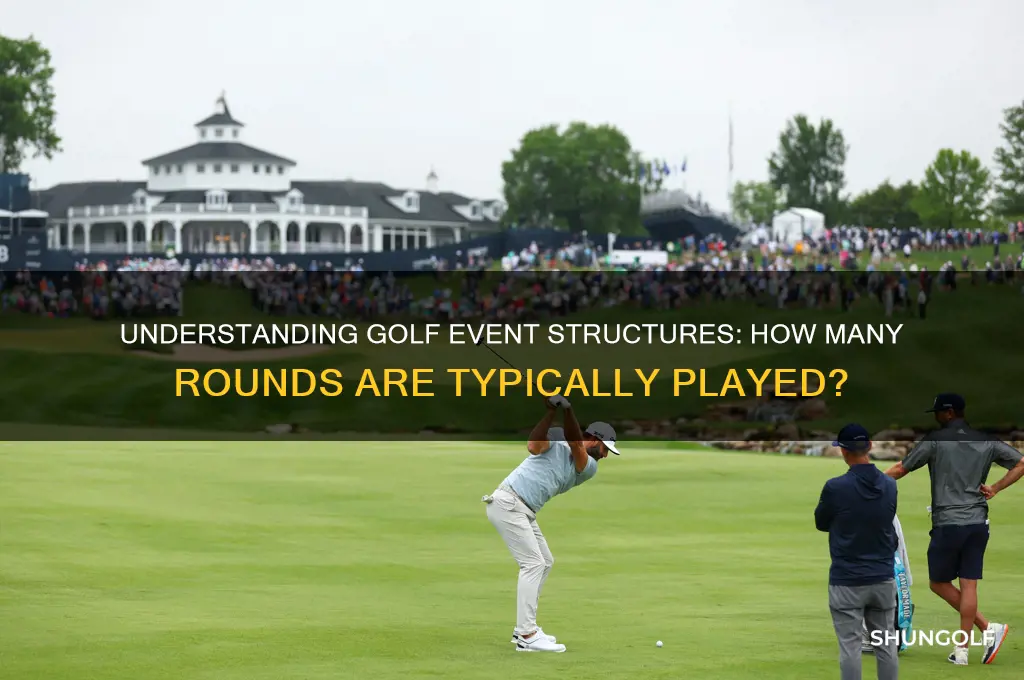 how many rounds is in an event in golf