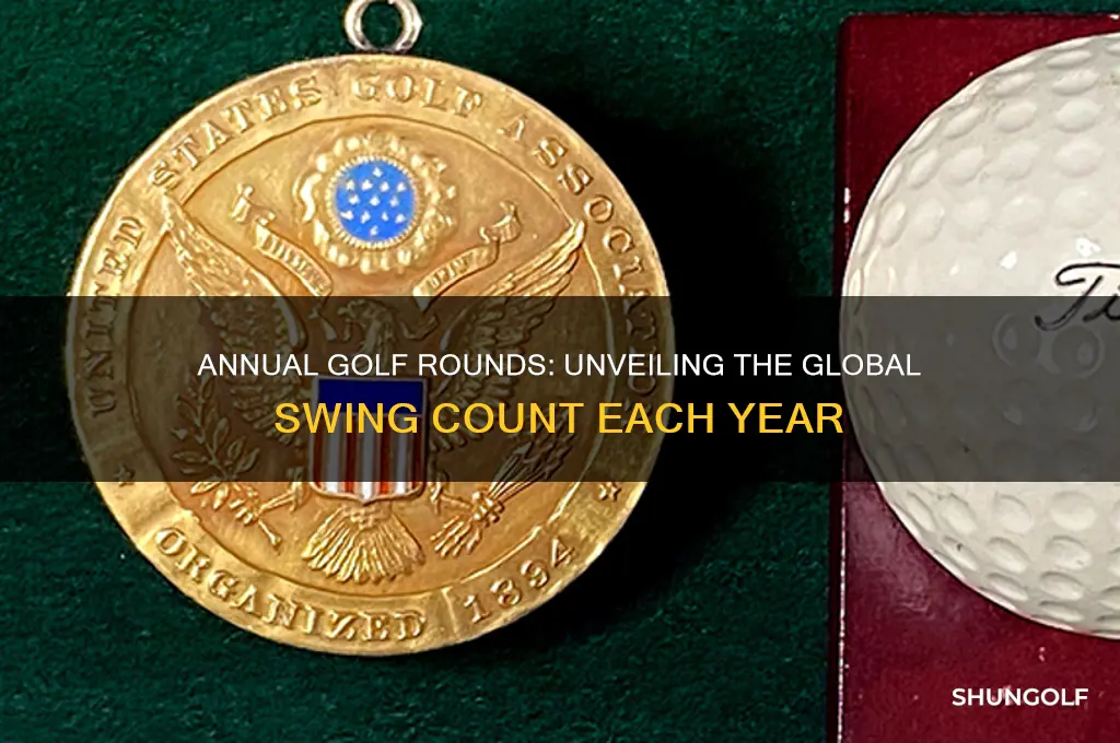 how many rounds of golf are played each year