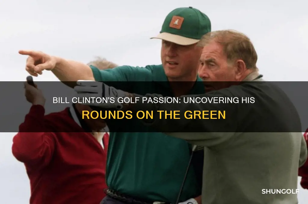 how many rounds of golf did bill clinton play
