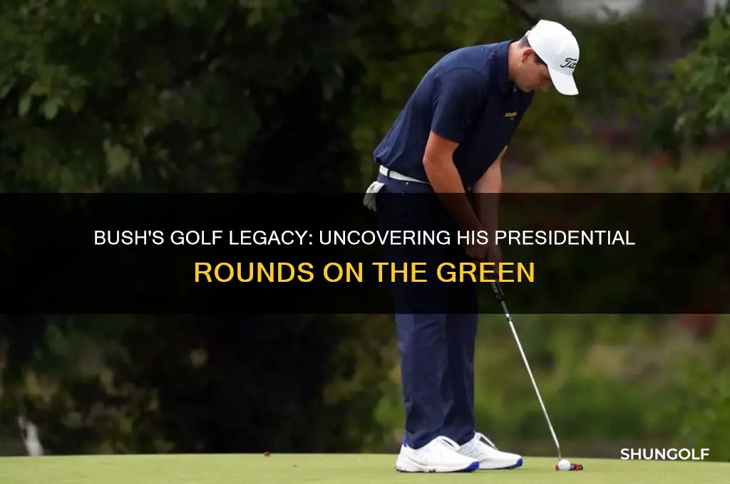 how many rounds of golf did bush play