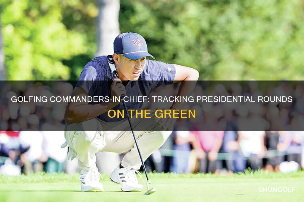 how many rounds of golf did each president play