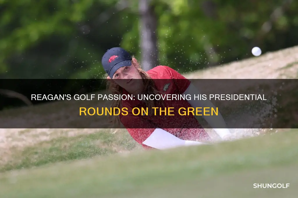 how many rounds of golf did reagan play