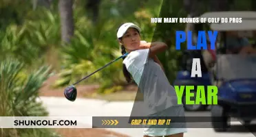 Annual Golf Rounds: Pros' Playing Frequency and Tournament Schedules
