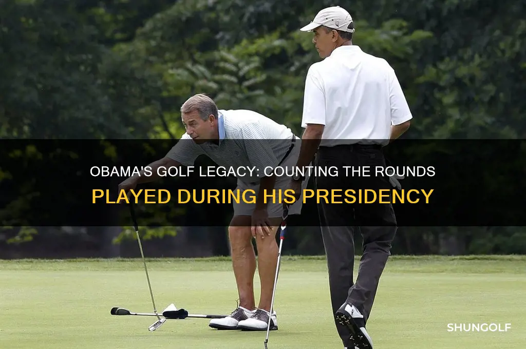 how many rounds of golf has obama