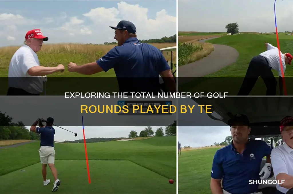 how many rounds of golf has te