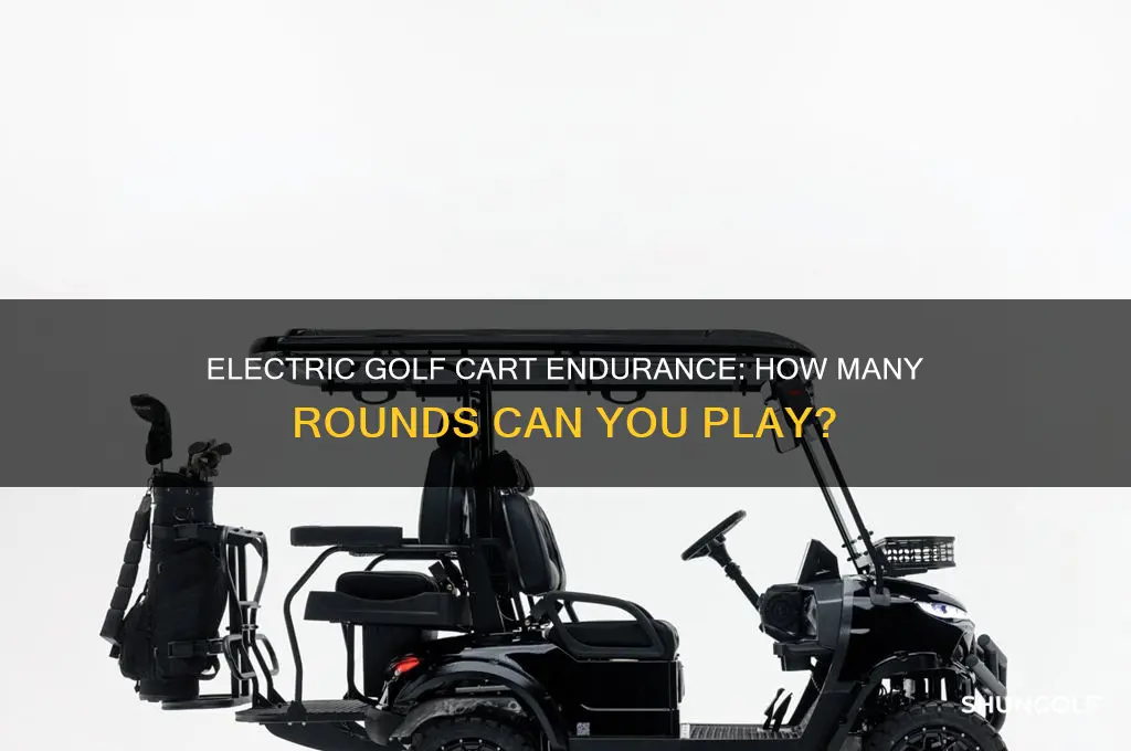how many rounds of golf in a electric cart