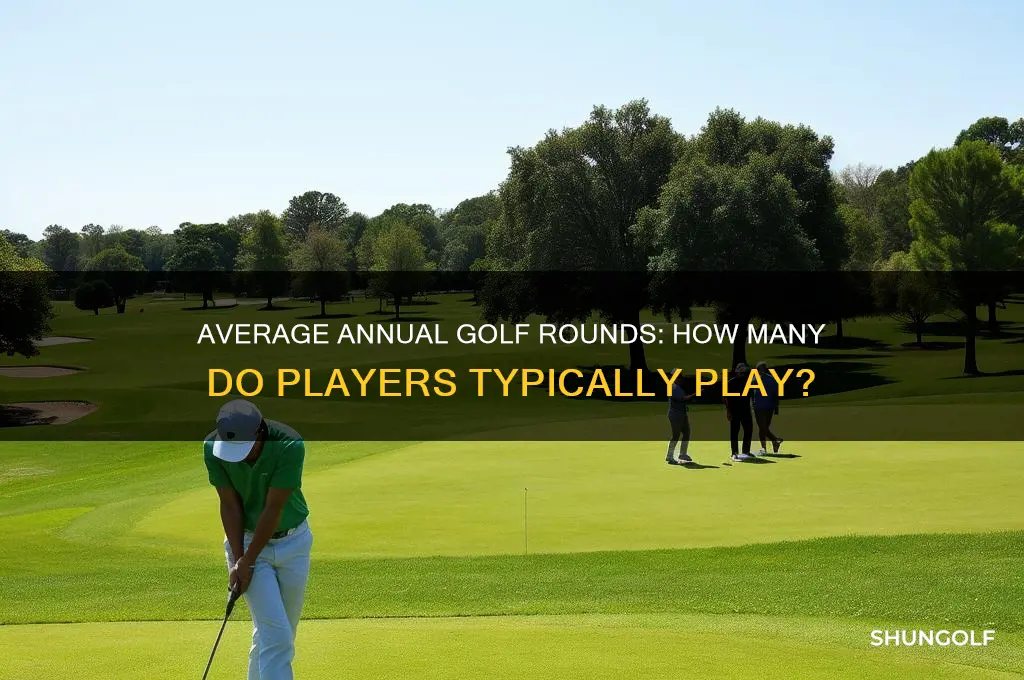 how many rounds of golf per year