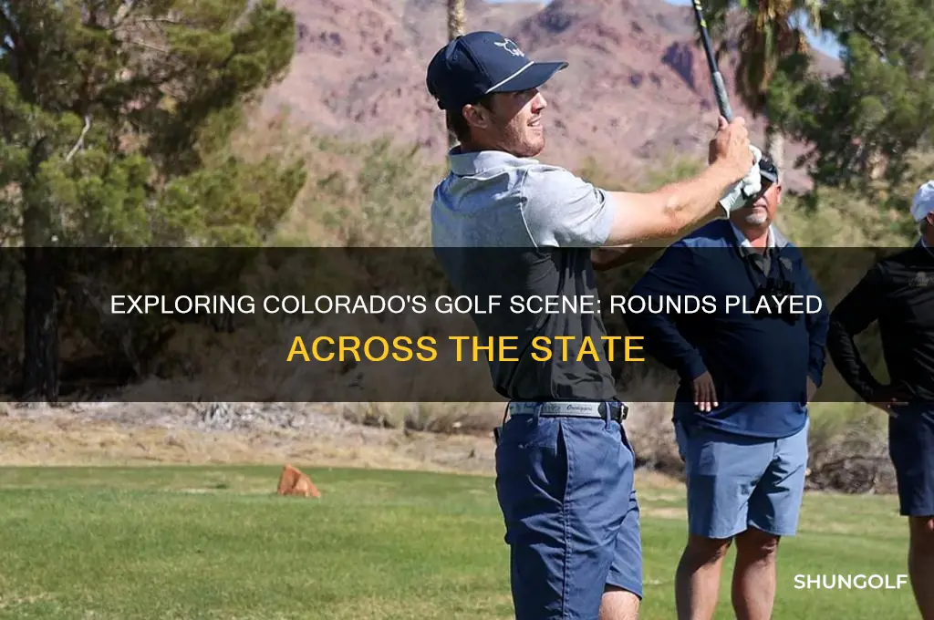 how many rounds of golf played in colorado