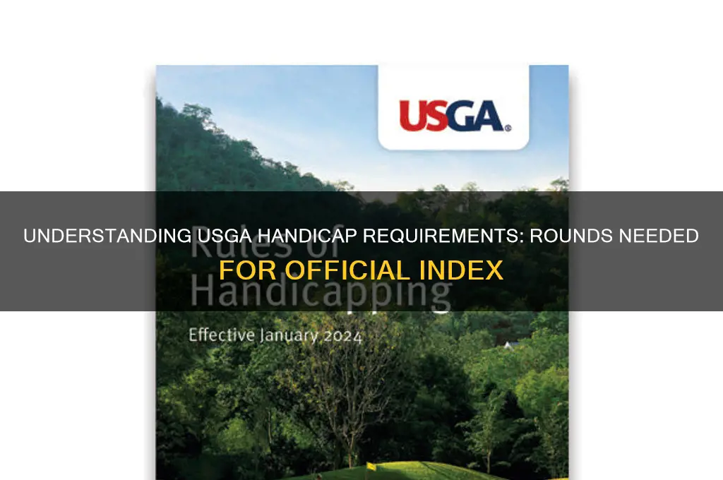how many rounds of golf to get a usga handicap