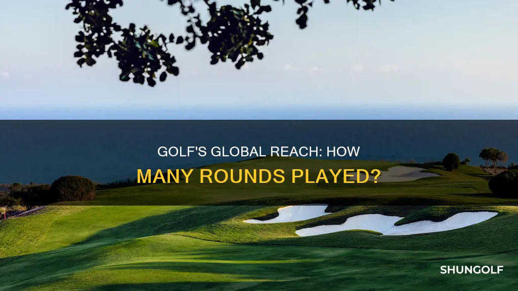 how many rounds of golf worldwide