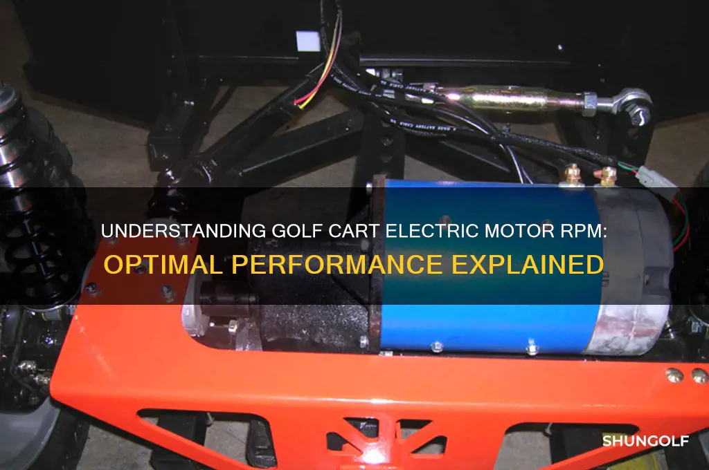 how many rpm is golf cart electric motor turned