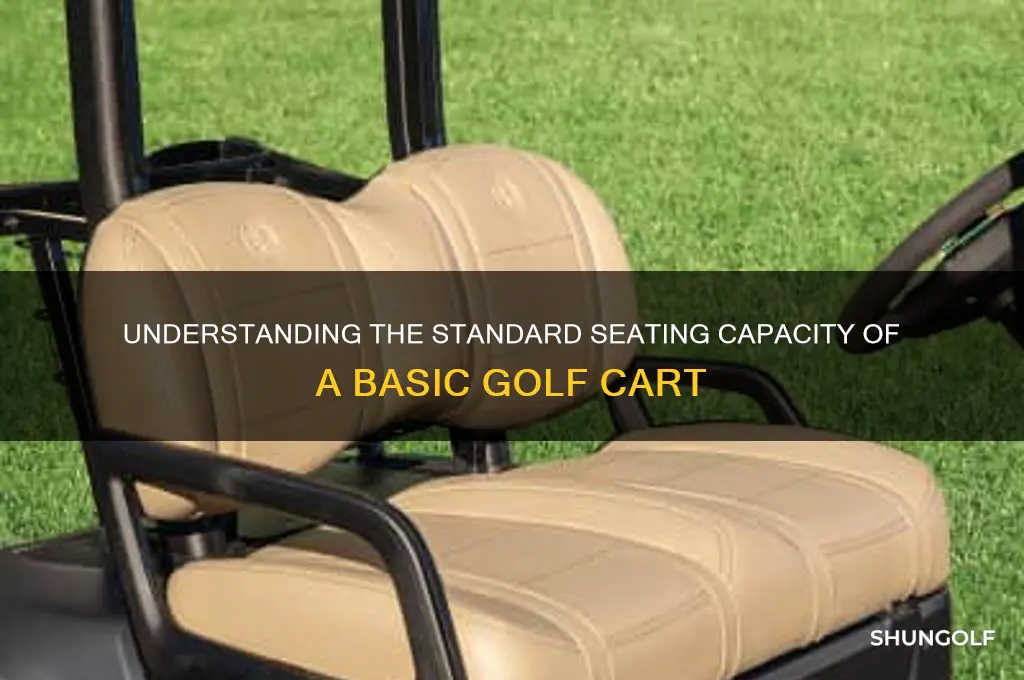 how many seats does a basic golf cart have