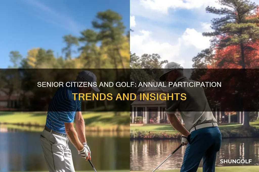 how many senior citizens go golfing a year