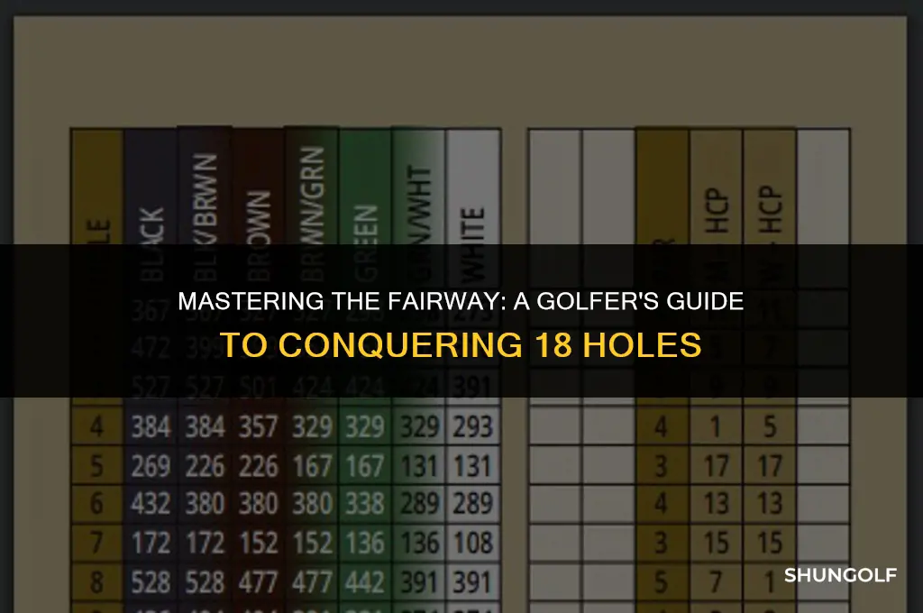 how many shots in 18 holes of golf
