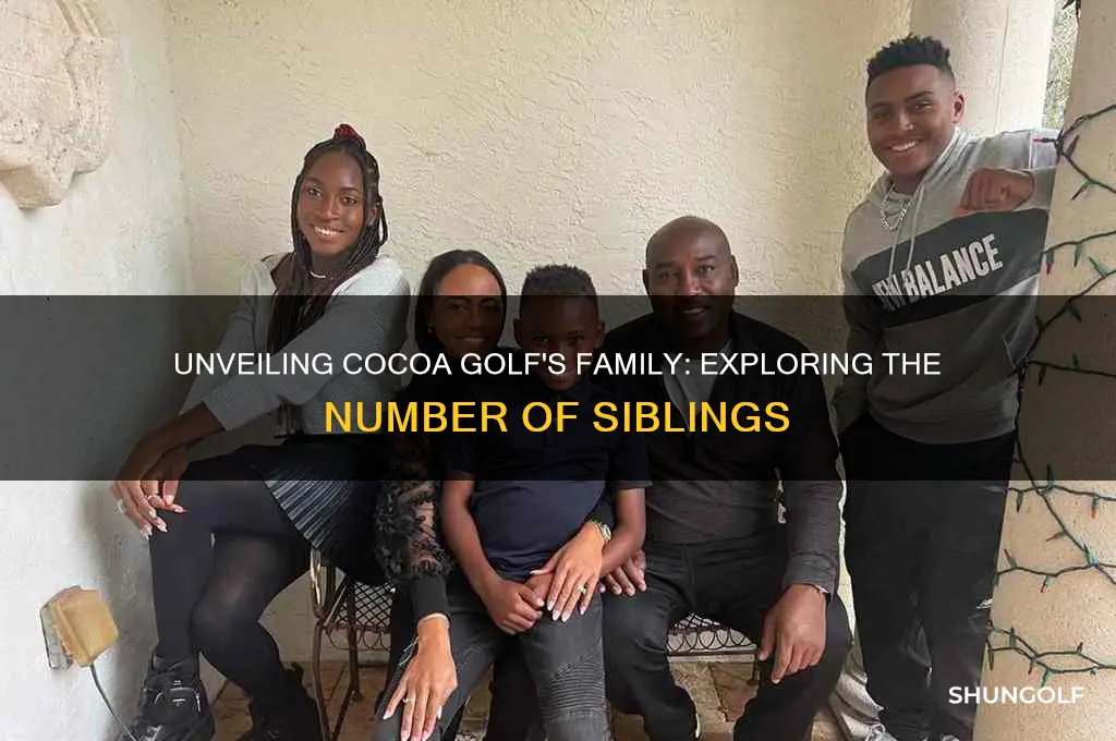 how many siblings does cocoa golf have