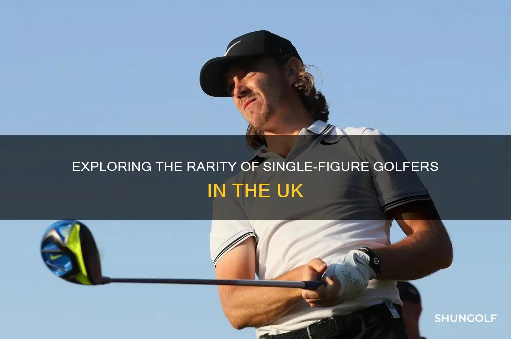 how many single figure golfer in the uk