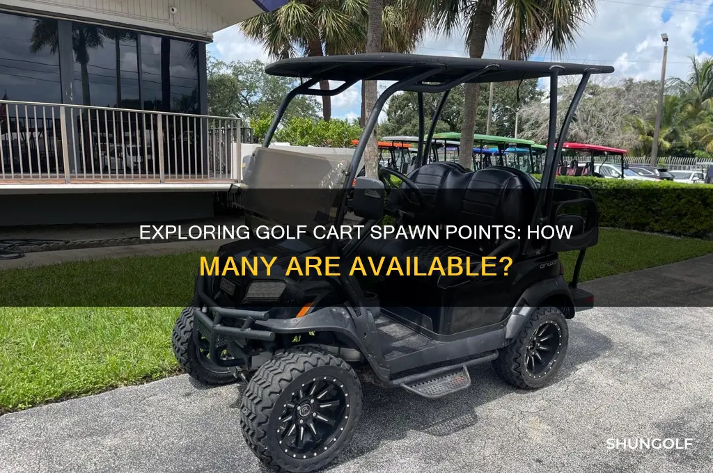how many spawn points for golf carts are there