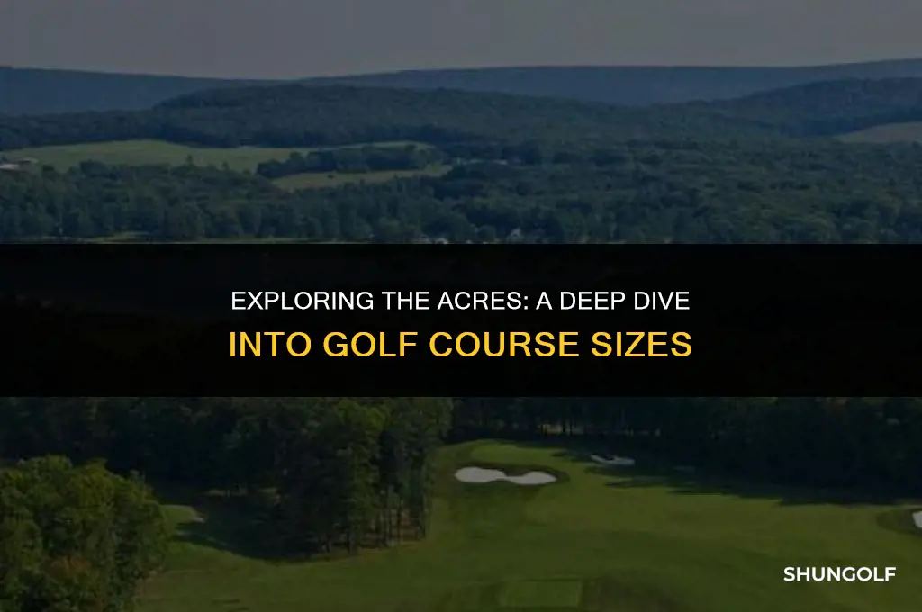 how many square miles is a golf course