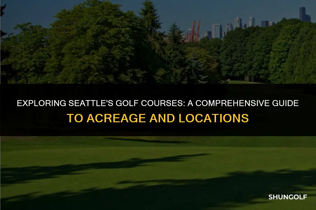 how many square miles of golf courses in seattle