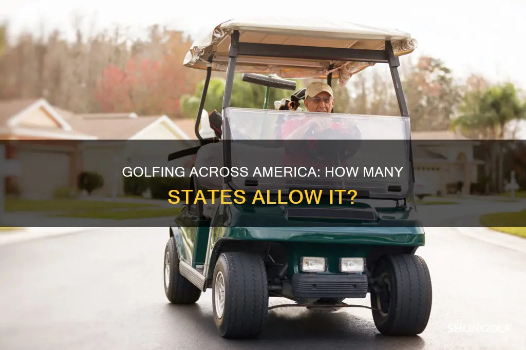 how many states allow golf