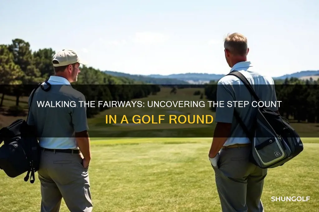how many steps for a round of golf