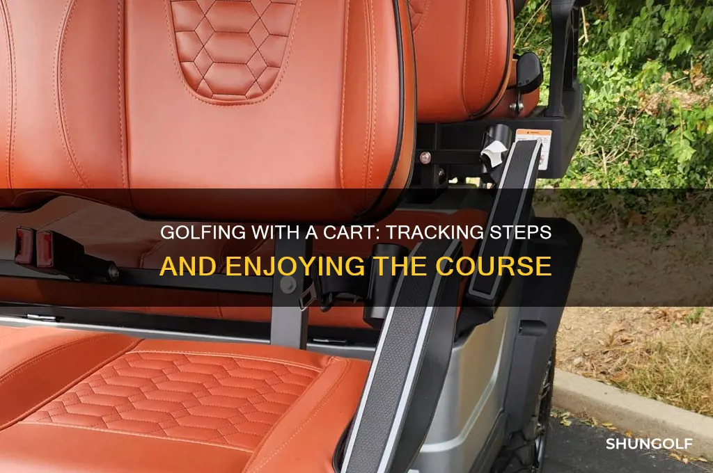 how many steps golfing with cart