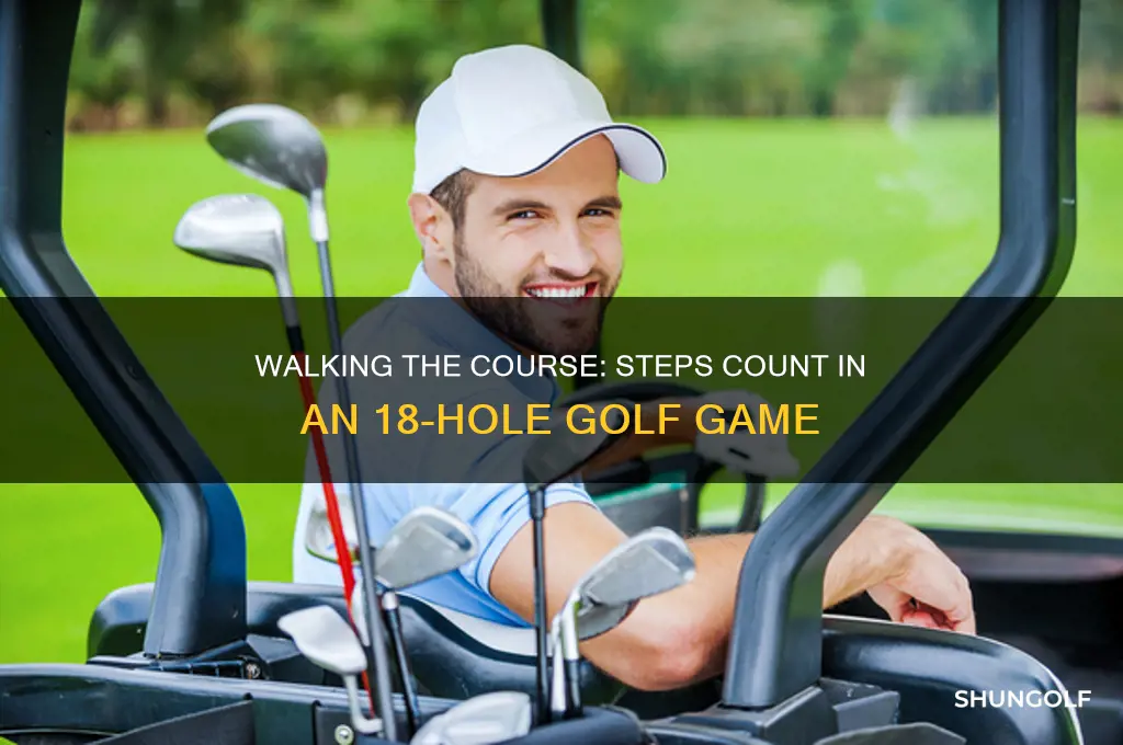 how many steps in 18 holes of golf