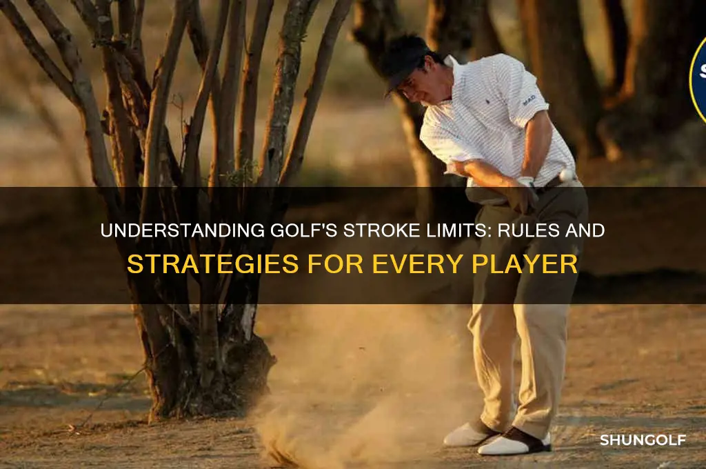 how many strokes are allowed in golf